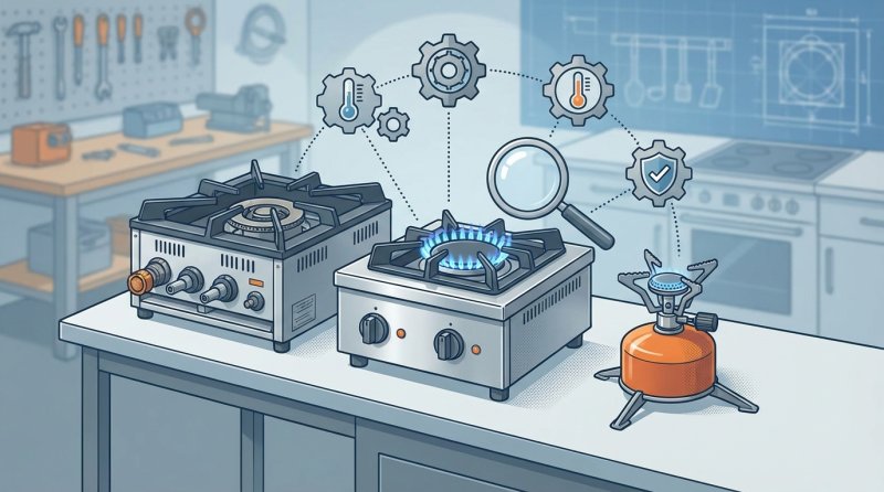 מבער גז מקצועי - המחשה למבער גז מקצועי, מבער גז - כך תבחרו את המ